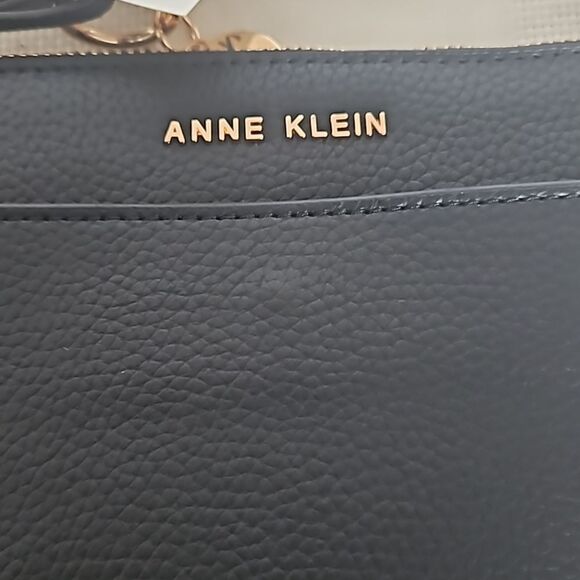 HOST PICK🥳Anne Klein Leather Crossbody Shoulder Bag Black - Picture 6 of 16